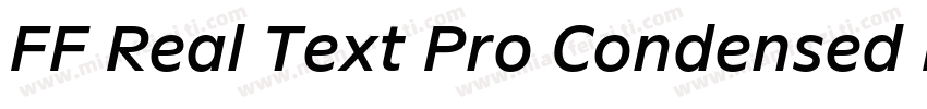 FF Real Text Pro Condensed Medium字体转换
